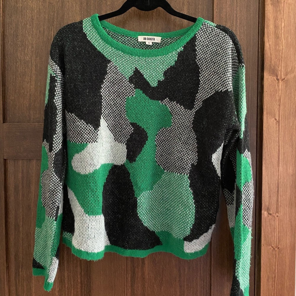BBDAKOTA Green Camo Sweater
